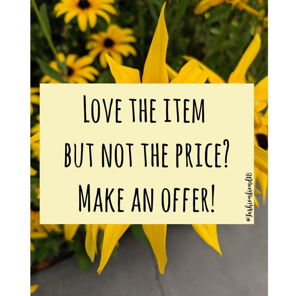 Love the item but not the price? Make an offer!